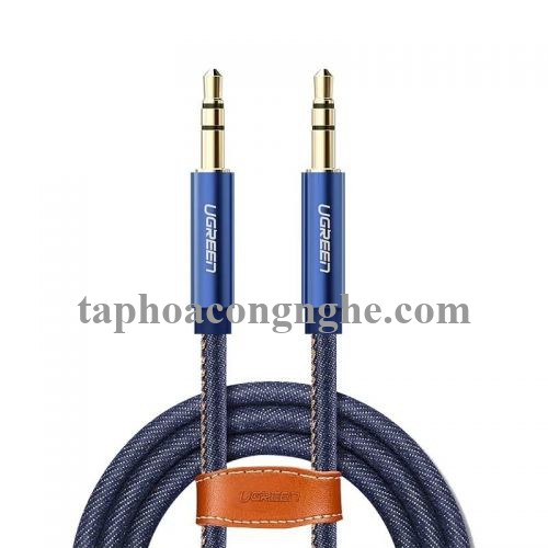 Ugreen 40401 0.5M màu Xanh Cáp âm thanh 2 đầu 3.5mm dương AV113 30040401